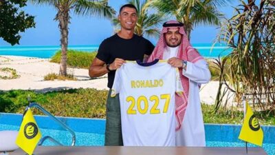 Dünyaca ünlü Portekizli futbolcu Cristiano Ronaldo, Suudi Arabistan ekibi Al-Nassr