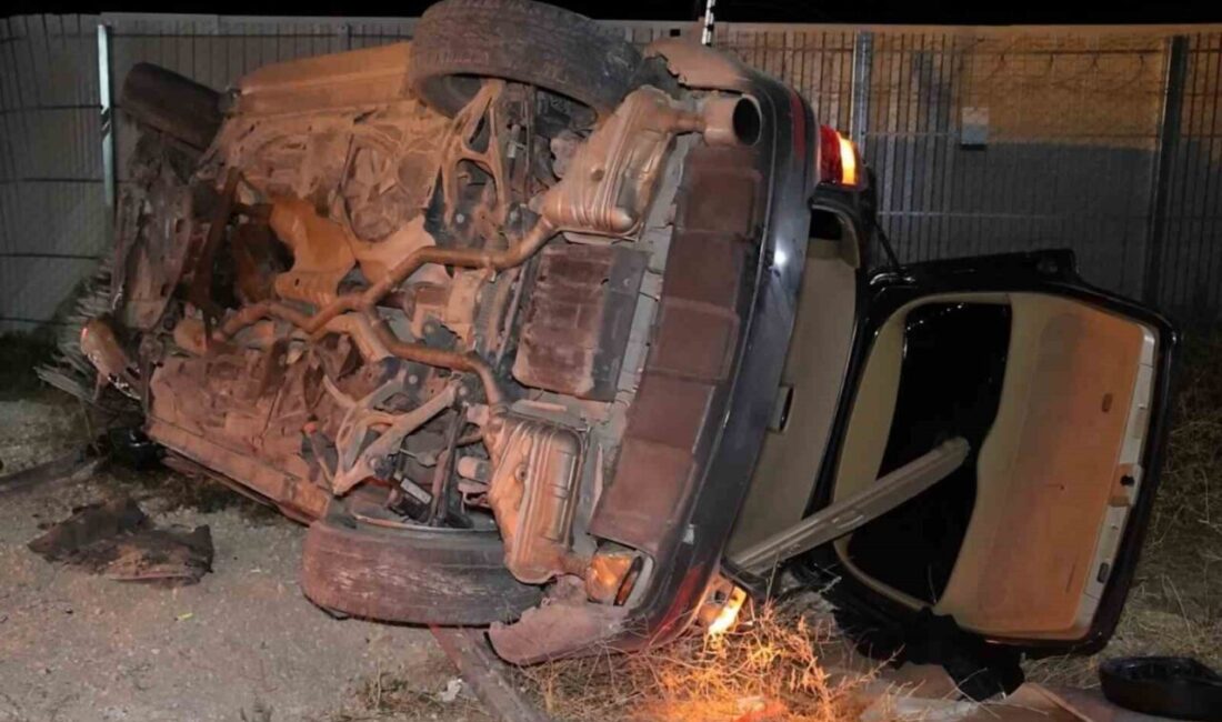 Aksaray’da alkollü sürücünün kullandığı otomobil, önünde seyreden yabancı plakalı gurbetçi