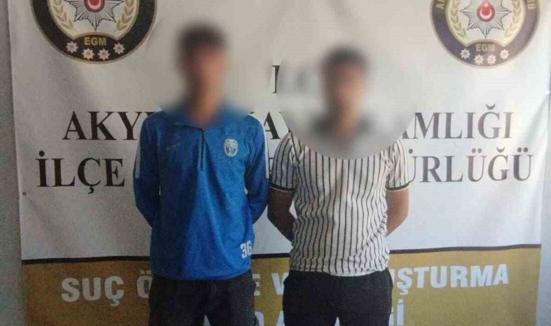 Ankara’nın Akyurt ilçesinde yangın tüpü ile camiye zarar veren iki