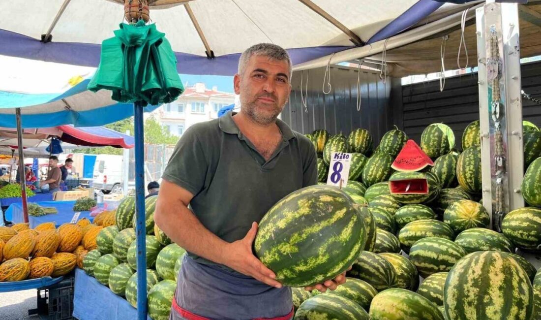 Eskişehir’de pazarcılık yapan Ömer Akdaş, karpuz fiyatlarının düşük olmasına rağmen