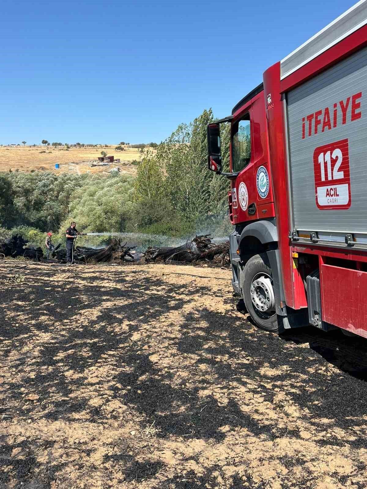 Eskişehir’de çıkan ekin yangını itfaiye ekiplerinin müdahalesiyle söndürüldü.
