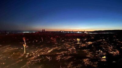 Eskişehir’in Tepebaşı ilçesinde tarım arazisinde çıkan yangın, köylülerin hızlı müdahalesi
