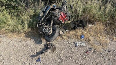 Eskişehir’de Tofaş otomobil ile çarpışan motosikletin sürücüsü hayatını kaybetti.