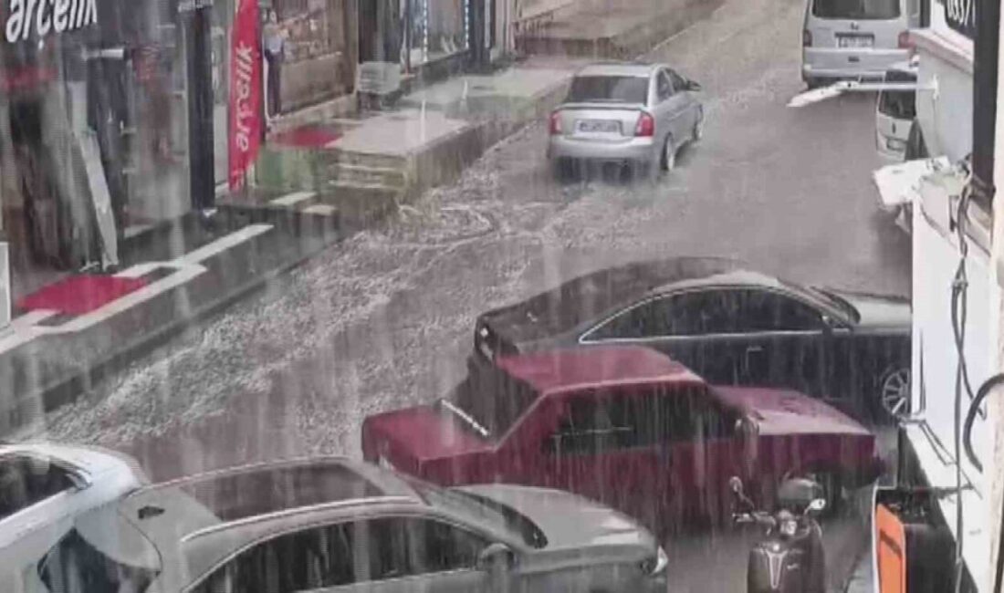 Kayseri’nin Develi ilçesinde kavurucu sıcakların ardından sağanak yağış etkili oldu.