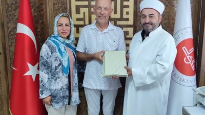 Konya’nın Beyşehir ilçesine akraba ziyareti için gelen Norveçli Roy Terie