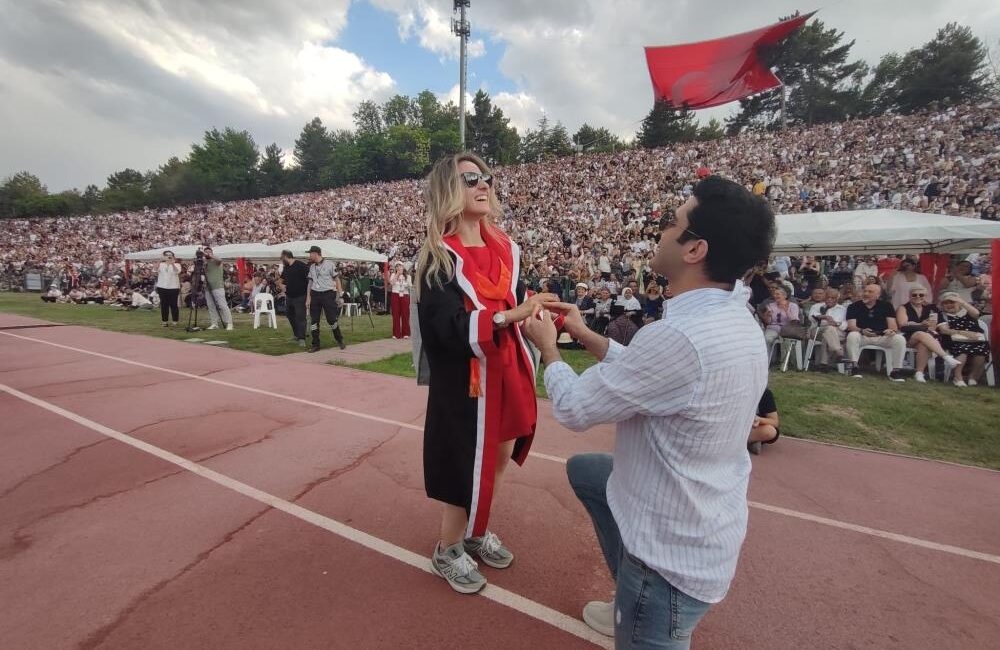 Başkent Ankara'da, ODTÜ 2024-2025 akademik yılı mezuniyet töreni, üniversite yerleşkesi