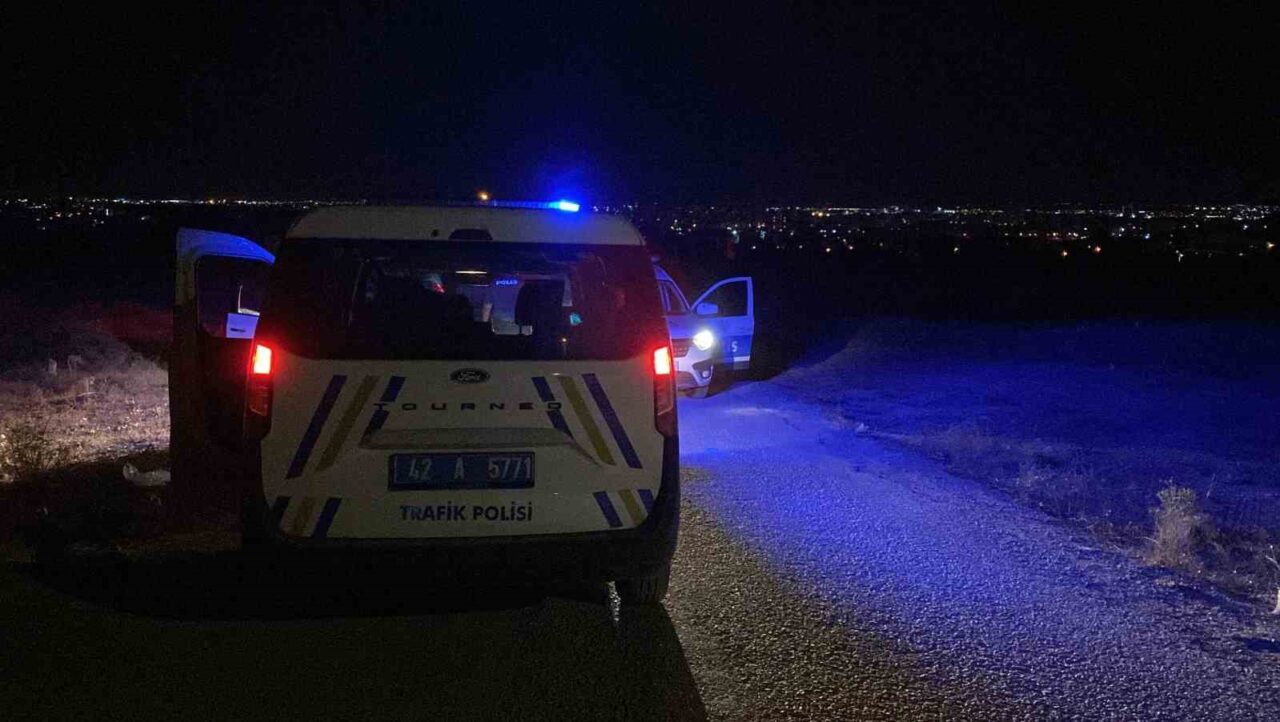 Konya’da polis ekiplerinin dur ihtarına uymayarak kaçan alkollü sürücü uzun