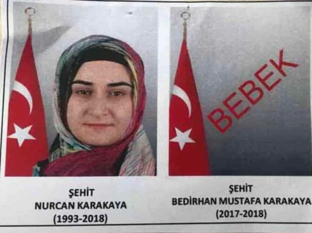 Hakkari’de eşi ve 10 aylık bebeği Bedirhan Karakaya’yı PKK’lı teröristler