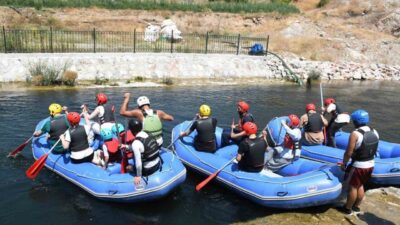 Yozgat’ın Çekerek ilçesinde kurulan ve Türkiye’nin ilk yapay rafting parkuru