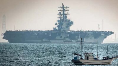 Avrupa Uzay Ajansı’nın Sentinel-2 uydusu, USS Nimitz uçak gemisi ve