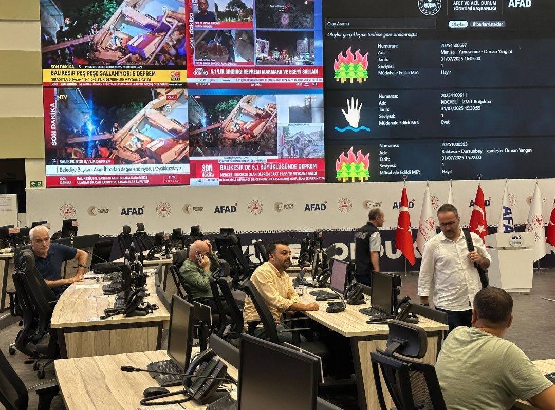 Afet ve Acil Durum Yönetimi Başkanlığı (AFAD), Balıkesir’in Sındırgı ilçesinde