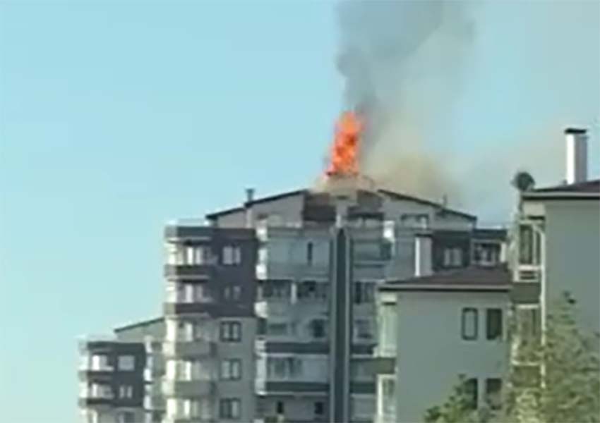 Başkent Ankara’nın Etimesgut ilçesi Eryaman semtinde, 12 katlı bir binanın