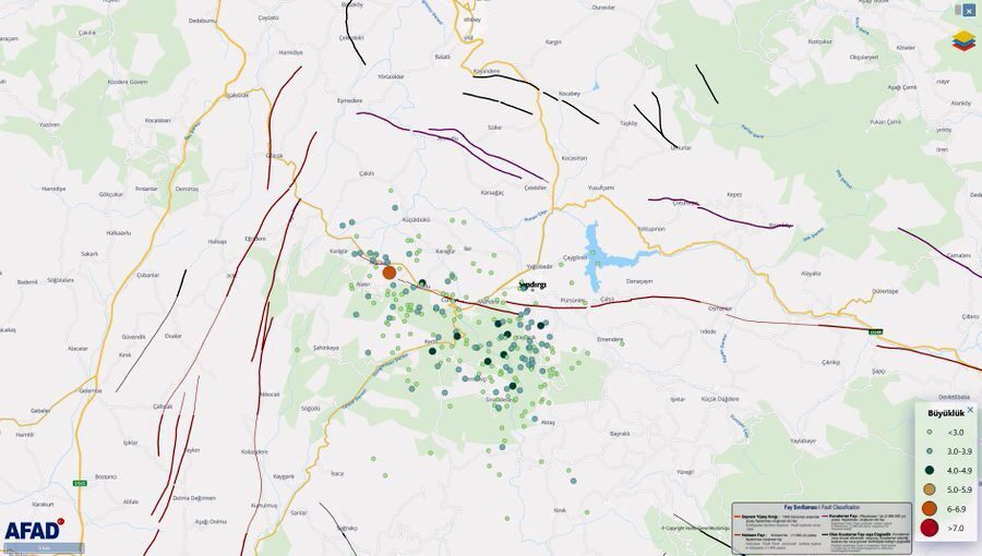 Afet ve Acil Durum Yönetimi Başkanlığı (AFAD), Balıkesir’de meydana gelen