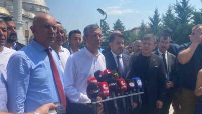 CHP Genel Başkanı Özgür Özel, Ankara’nın Kahramankazan ilçesinde Türk Havacılık