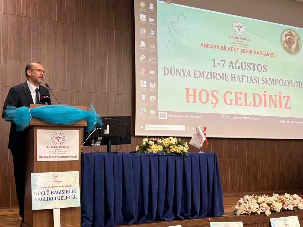 Dünya Emzirme Haftası sempozyumu, Ankara Bilkent Şehir Hastanesinde düzenlendi.