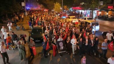 Kırıkkale’de 30 Ağustos Zafer Bayramı, mehter marşları eşliğinde düzenlenen fener
