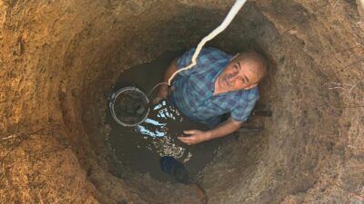 Konya’nın Sarayönü ilçesinde bir çiftçinin dedelerinden kalma 80 yıllık kuyularında