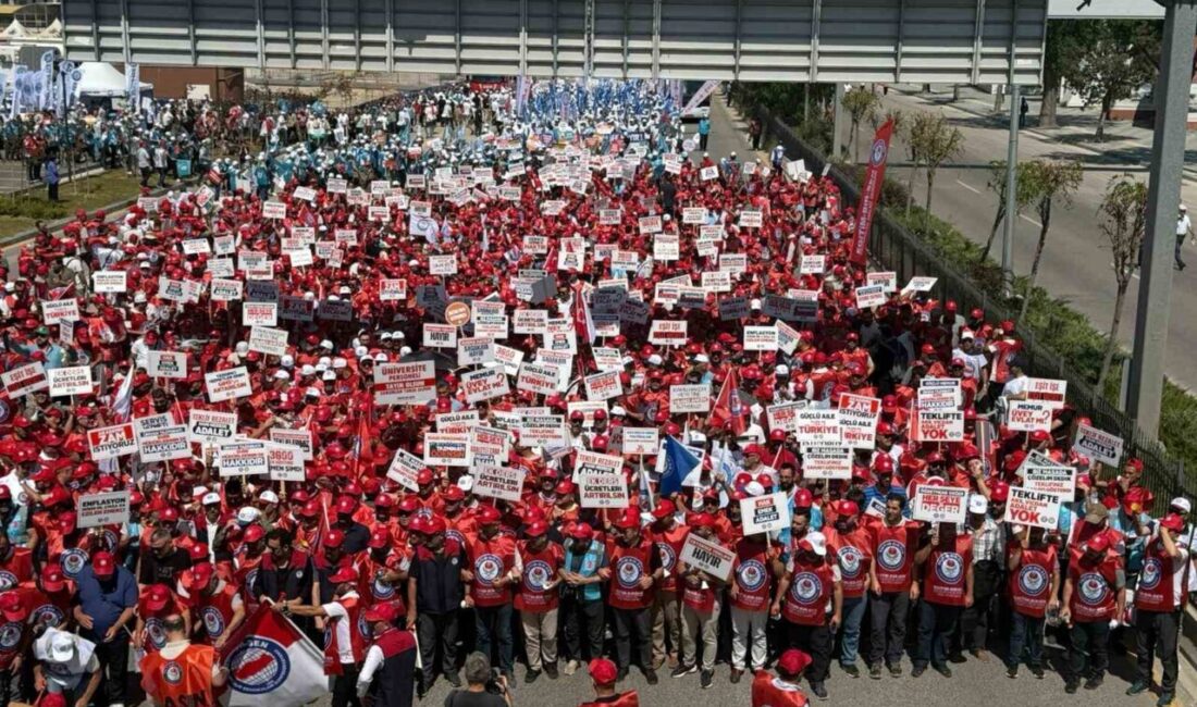 Memur Sendikaları Konfederasyonu (Memur-Sen) üyeleri, bir günlük iş bırakma kararının