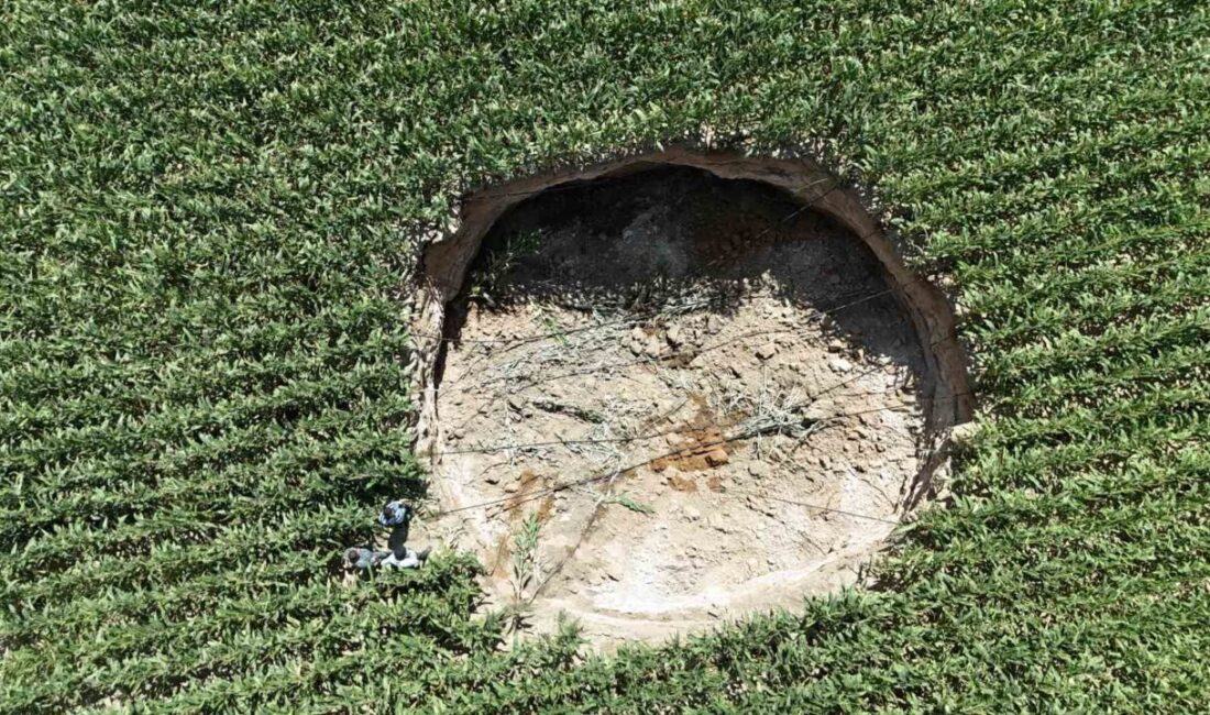 Karaman’da 15 metre çapında, yaklaşık 5 metre derinliğinde yeni bir