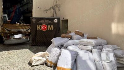 Niğde İl Emniyet Müdürlüğü ekiplerince yapılan çalışmalarda bin 600 kilo