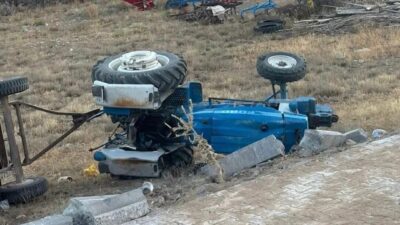 Yozgat’ın Şefaatli ilçesinde meydana gelen traktör kazasında, karı koca hayatını