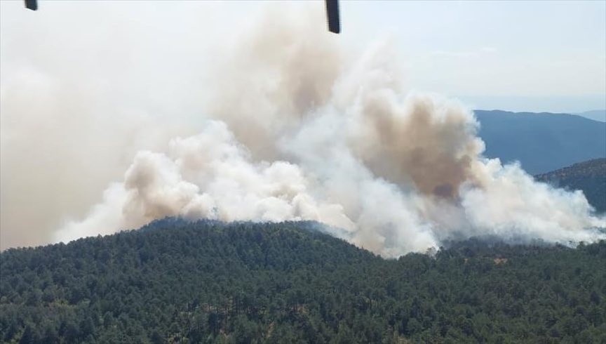 Sinop’un Durağan ilçesine bağlı Köklen köyü yakınlarında dün başlayan ve