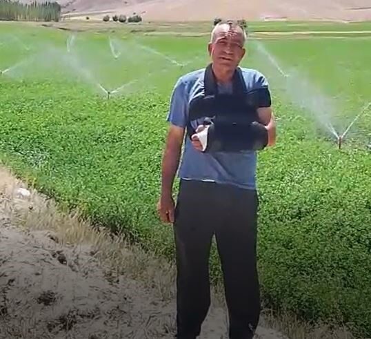 Sivas’ta çiftçiler ’Bireysel sulama sistemlerinin desteklenmesi kapsamında’ yüzde 50 hibe