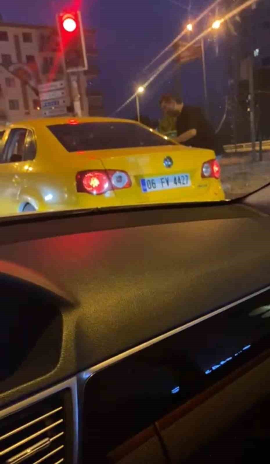 Ankara’da tartıştığı kadını araç içerisinde tekmeleyerek darp eden saldırganın o