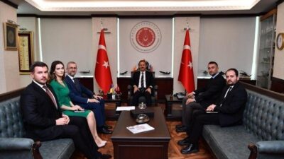 Ukrayna’nın Ankara Büyükelçisi Nariman Celal, Savunma Sanayii Başkanı Haluk Görgün’ü