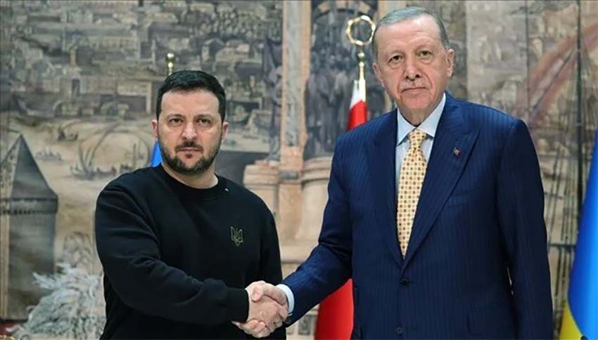 Cumhurbaşkanı Recep Tayyip Erdoğan, Ukrayna Devlet Başkanı Volodimir Zelenski ile
