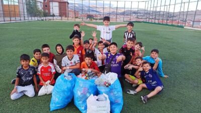 Ankara Beypazarı Diyanet Gençlik, ÇEDES Projesi kapsamında çevre temizliği etkinliği