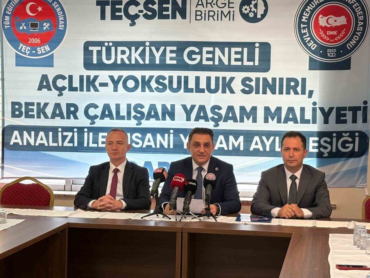 Devlet Memurları Konfederasyonuna bağlı Tüm Eğitim Çalışanları Sendikası (TEÇSEN), ‘Açlık