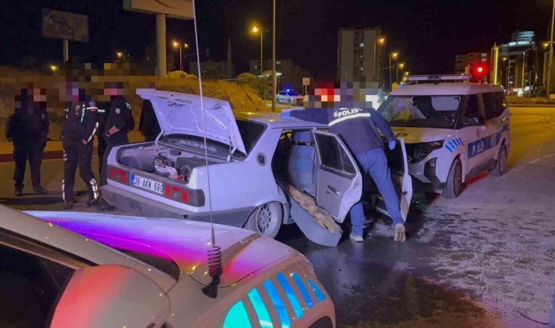 Kayseri'de denetim polis ekiplerinin "dur" ihtarına uymayan ve kaçmaya çalışan