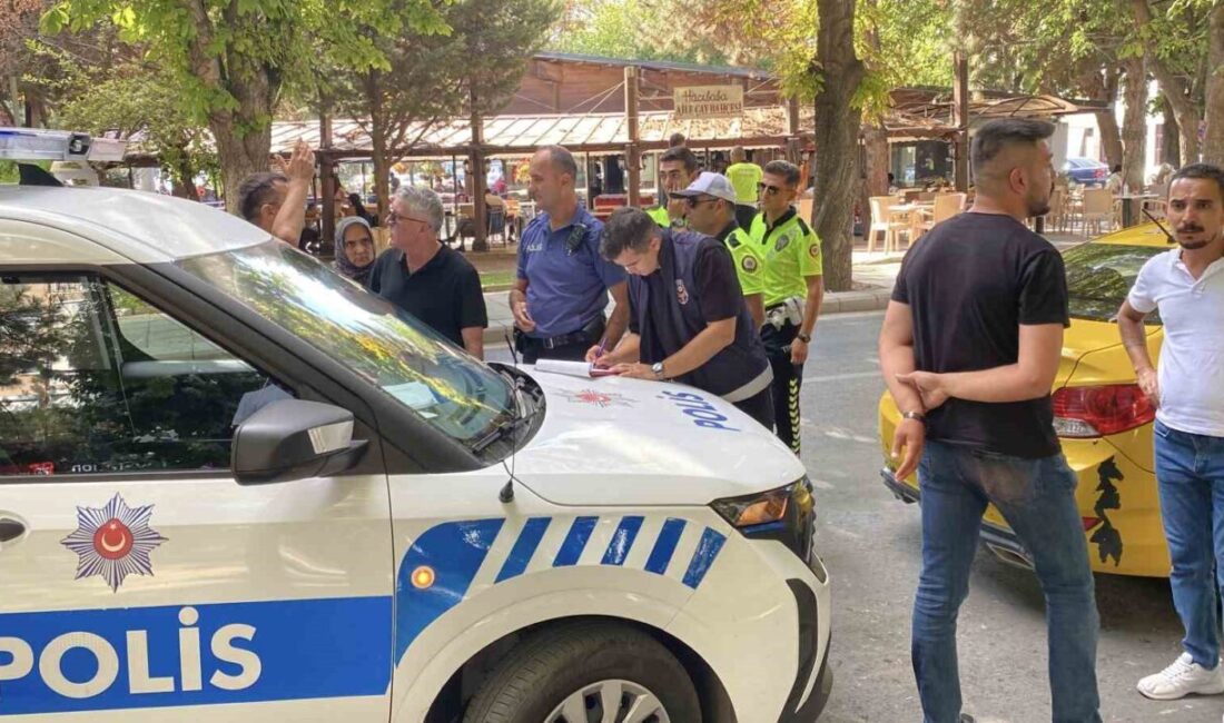 Eskişehir’de bir şahsın taksi durağına otomobilini park etmesi sebebiyle çıktığı
