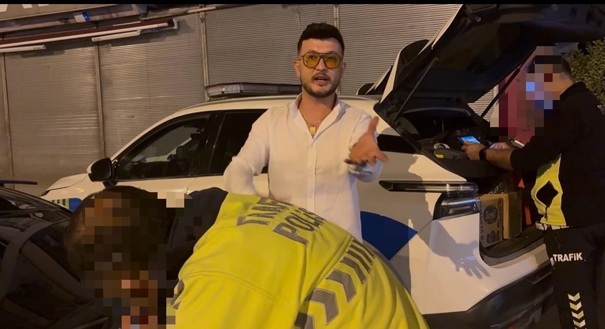 Kayseri’de ehliyetsiz trafiğe çıkan sürücü trafik uygulamasında polis ekiplerine başkasının