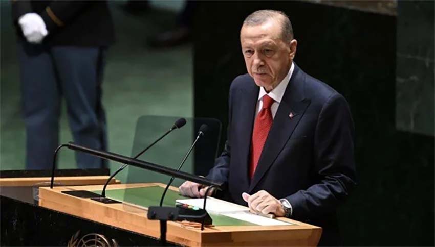 Cumhurbaşkanı Erdoğan, BM'deki Filistin özel oturumunda konuştu. Erdoğan konuşmasında "Elini