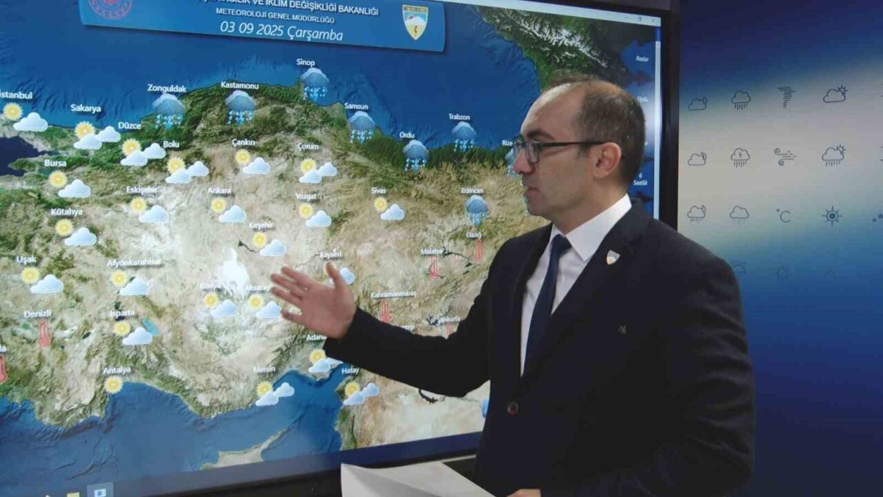 Meteoroloji Genel Müdürlüğü Hava Tahmin Uzmanı Cengiz Çelik, "Ülke genelinde