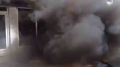 Kırıkkale’de motosiklet tamir dükkanında çıkan yangında sprey tüplerinin patlaması paniğe