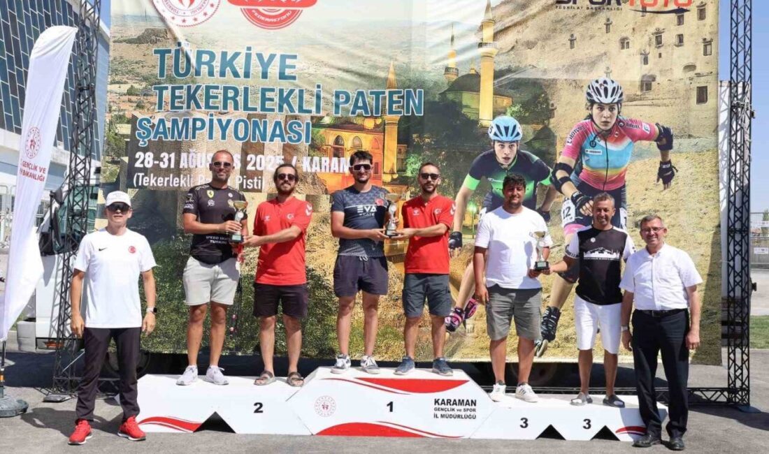 Karaman’da düzenlenen Tekerlekli Paten Türkiye Şampiyonası, son gün yapılan yarışmalar