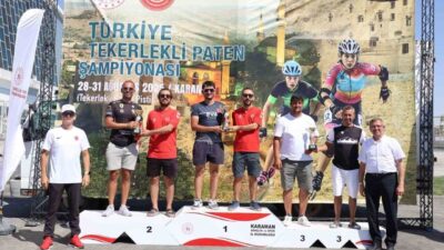 Karaman’da düzenlenen Tekerlekli Paten Türkiye Şampiyonası, son gün yapılan yarışmalar