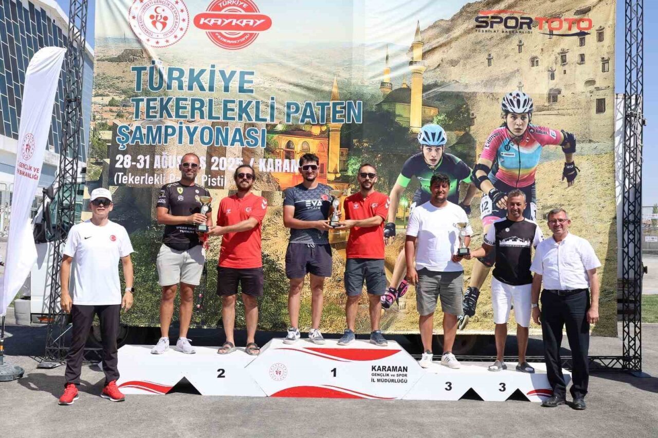 Karaman’da düzenlenen Tekerlekli Paten Türkiye Şampiyonası, son gün yapılan yarışmalar