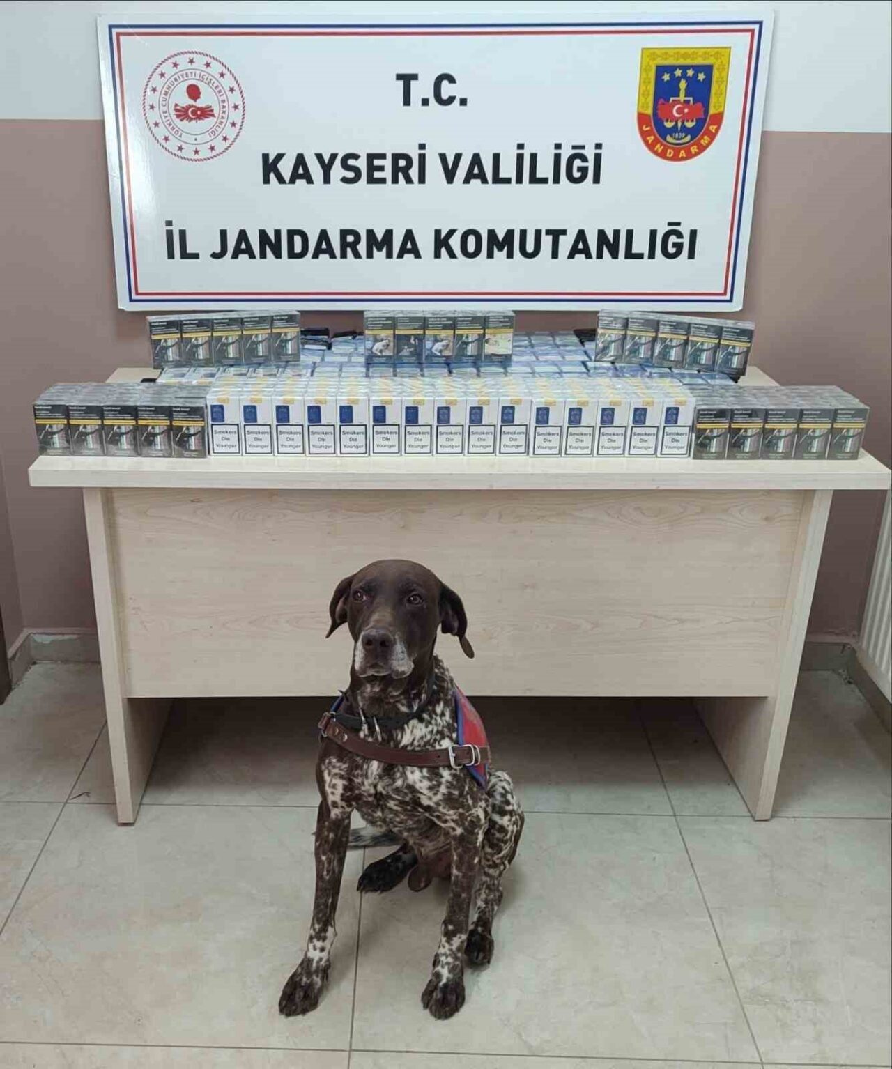 Kayseri İl Jandarma Komutanlığı ekiplerince yapılan çalışmalarda; 640 adet bandrolsüz