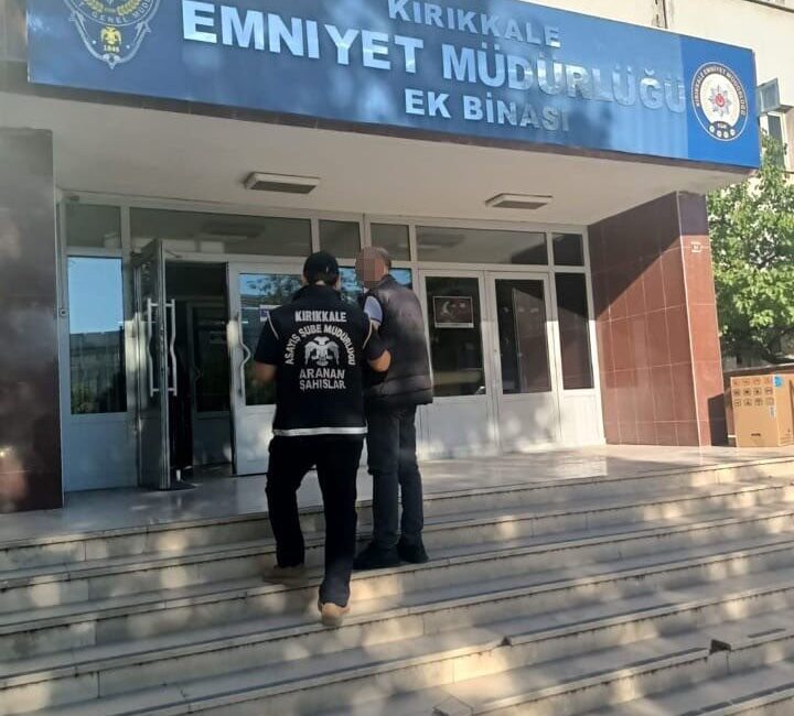 Kırıkkale’de hakkında kesinleşmiş hapis cezası bulunan cezaevi firarisi polis ekiplerince