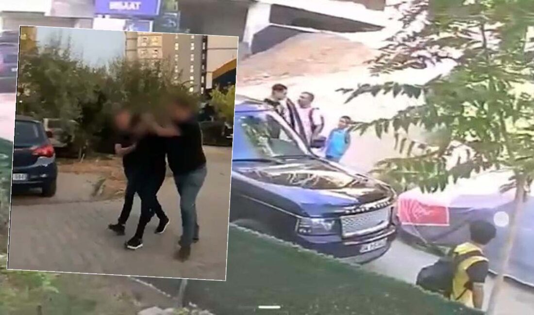 Kocaeli’nin Gebze ilçesinde çocuklarını okula götüren baba, aşırı hız yapan