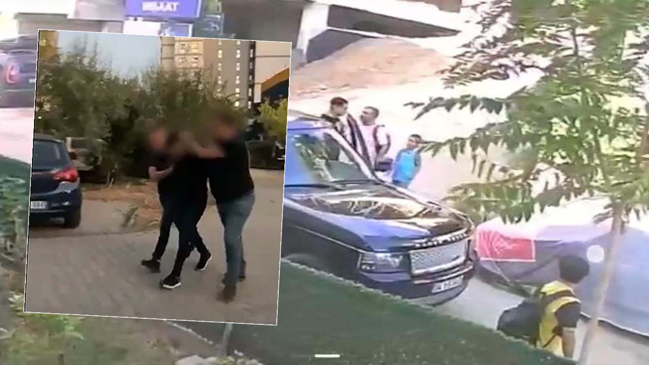 Kocaeli’nin Gebze ilçesinde çocuklarını okula götüren baba, aşırı hız yapan