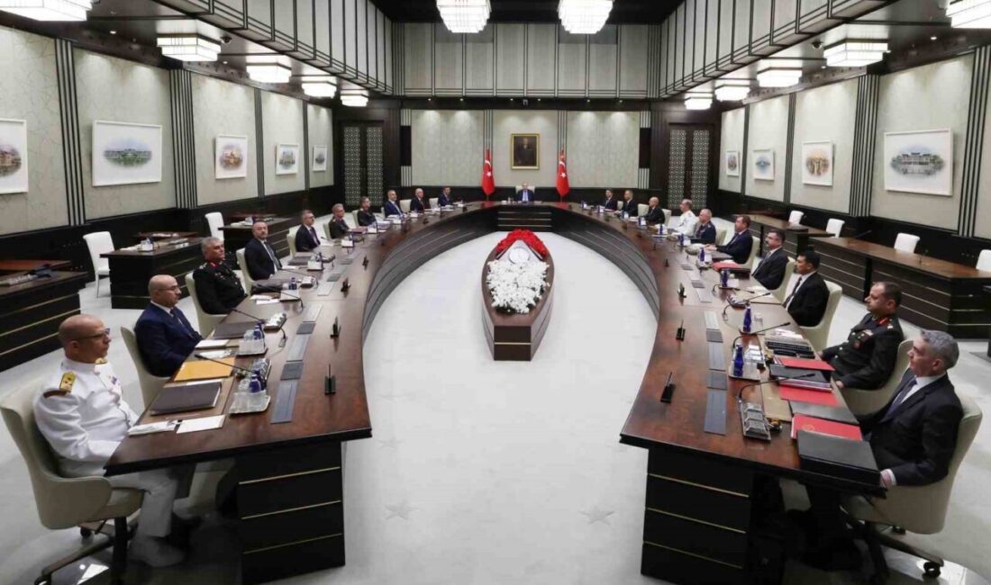 Cumhurbaşkanı Recep Tayyip Erdoğan başkanlığında toplanan Milli Güvenlik Toplantısı sonrası