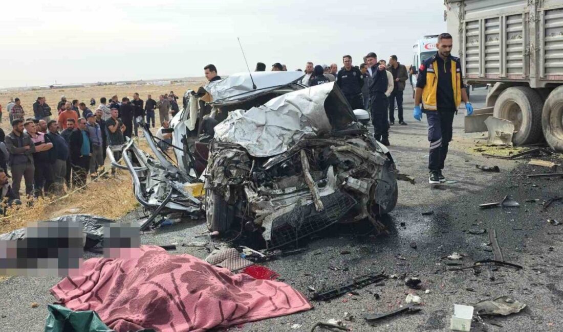 Aksaray’da kamyon ile otomobilin çarpışması sonucu meydana gelen trafik kazasında