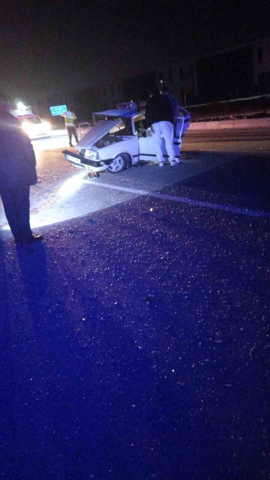 Başkent Ankara’nın Akyurt ilçesinde meydana gelen trafik kazasında 2 kişi