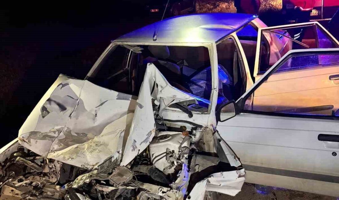 Ankara’nın Polatlı ilçesinde bir otomobilin traktöre arkadan çarpması sonucu meydana