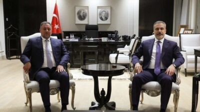 Dışişleri Bakanı Hakan Fidan, Irak Egemenlik İttifakı Lideri Hamis Hançer’i